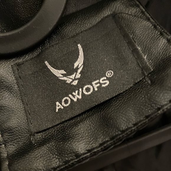 AOWOFS Vegan Leather Black Biker Punk Jacket NOWT - Picture 3 of 9